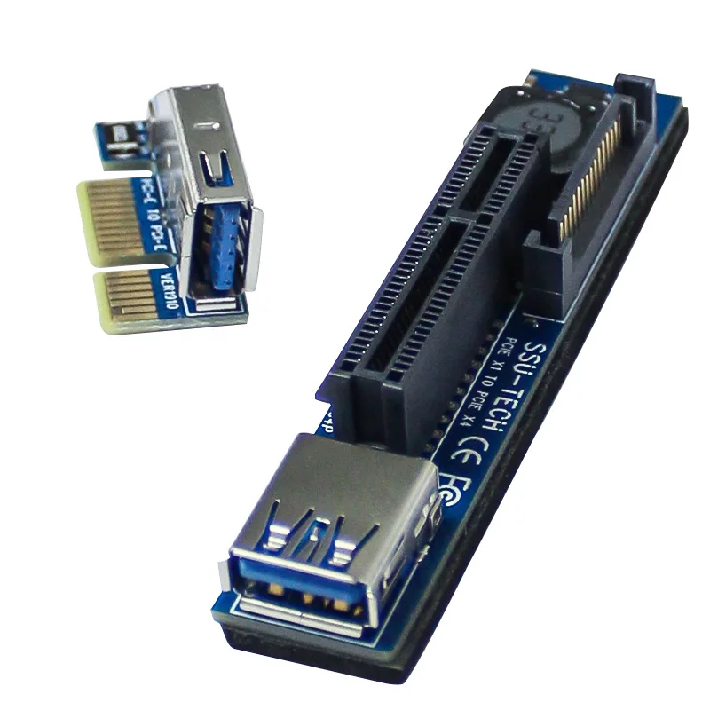 (2PCS) PCI-E 4X Extension Cable 0.3m