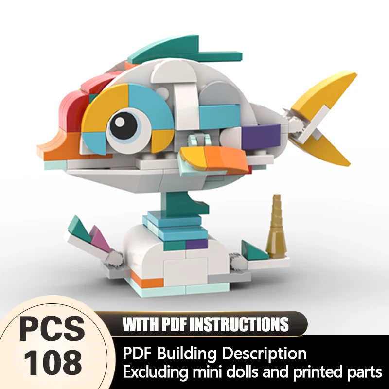 

Creators Animal Series Model MOC Building Bricks Fish Modular Technology Gifts Holiday Assemble Children Toys Suit