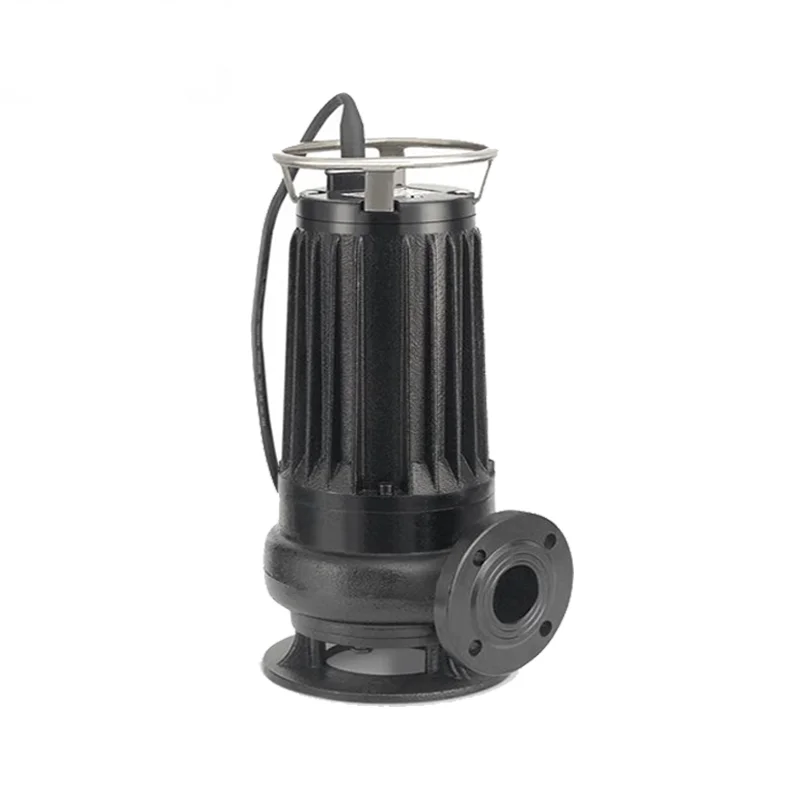 Stazione di pompaggio delle acque reflue Pompa sommergibile per liquami con draga di aspirazione verticale minerale con taglierina per coltelli