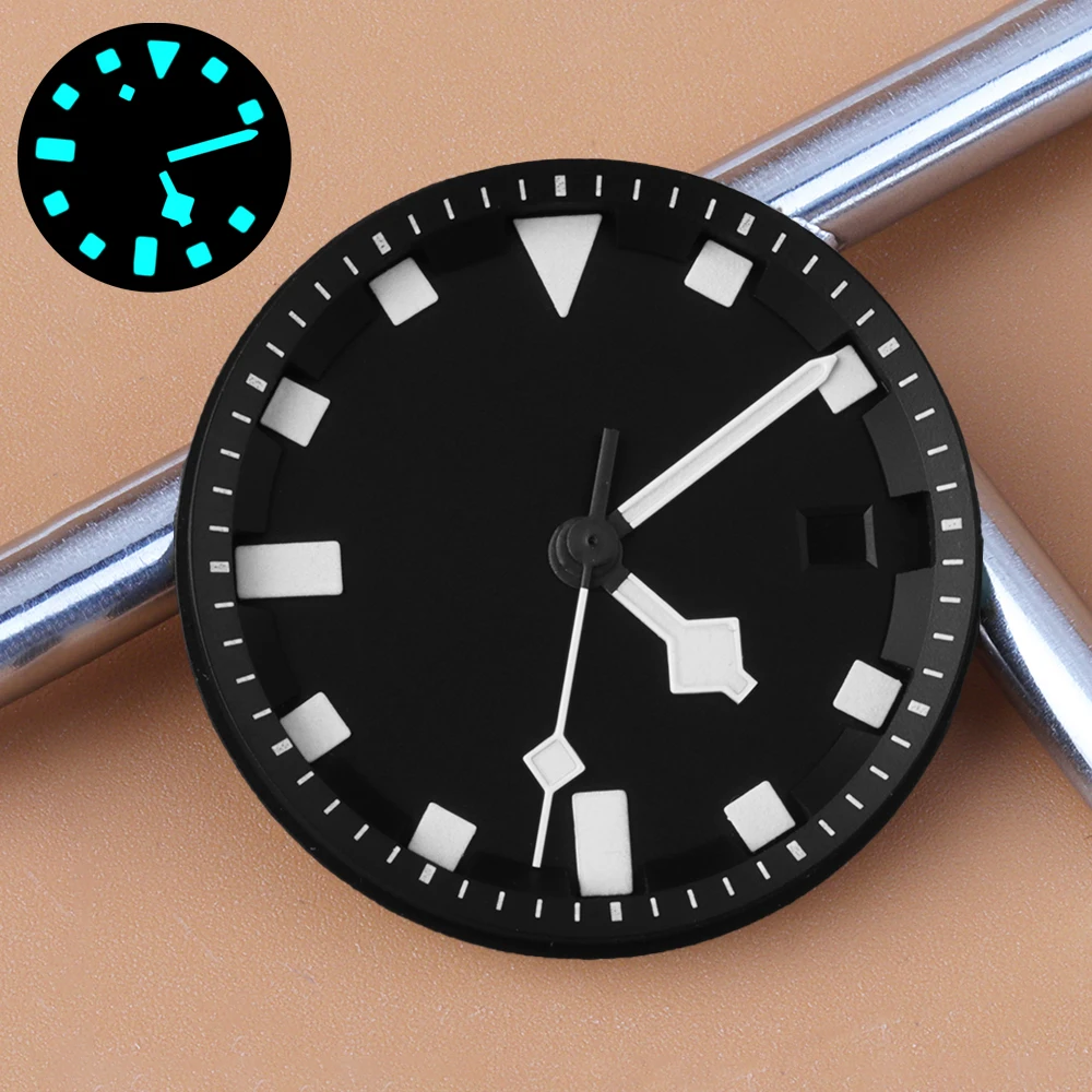 

31.8mm M8215 Dial Hands Ice blue Luminous Fit Pelagos Watch Accessories Watch Modified Dials for Miyota 8215 Automatic Movemen