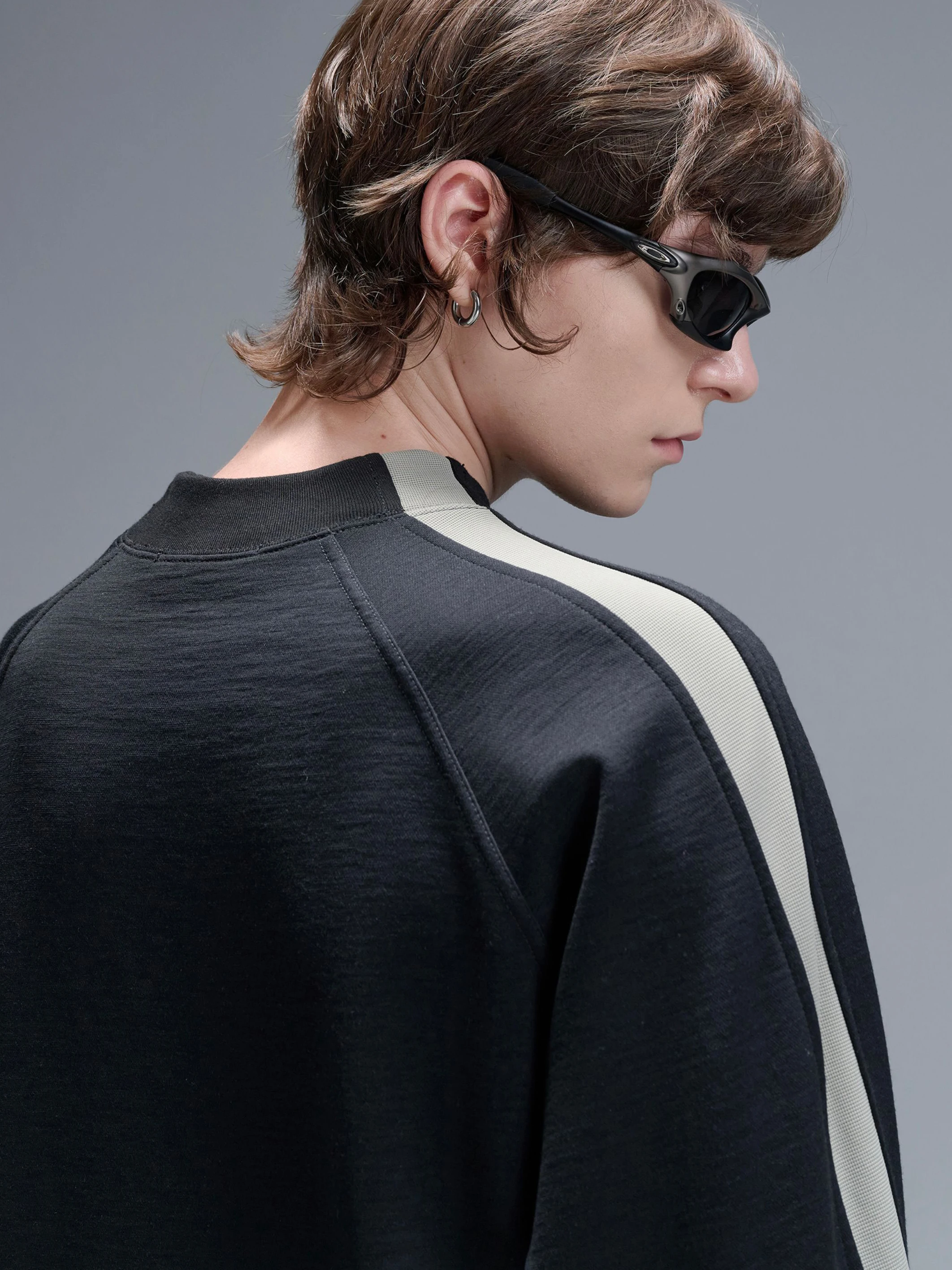 REINDEE LUSION 24AW 0237 MERINO WOOL SEMI HIGH NECK LONG SLEEVED T-SHIRT TECHWEAR URBAN OUTDOOR DARKWEAR STREETWEAR CYBERPUNK