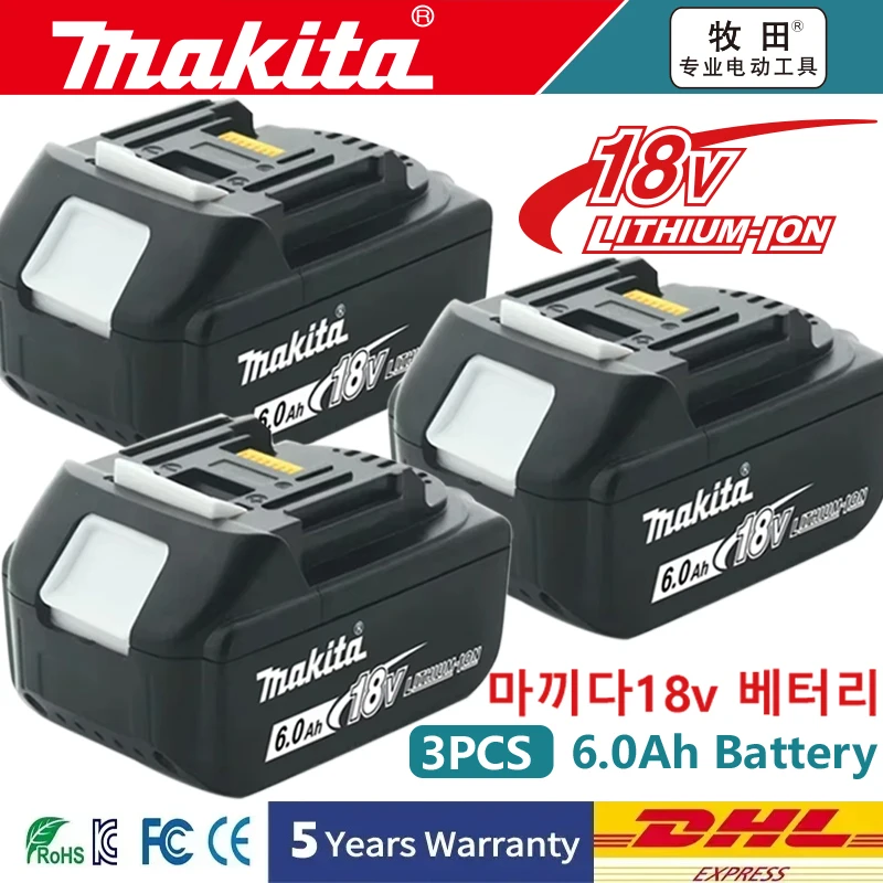 2024 Genuine Makita Rechargeable Battery For Makita BL1850 BL1830 BL1815 BL1860 BL1840 LXT400 Replacement Power Tool Battery