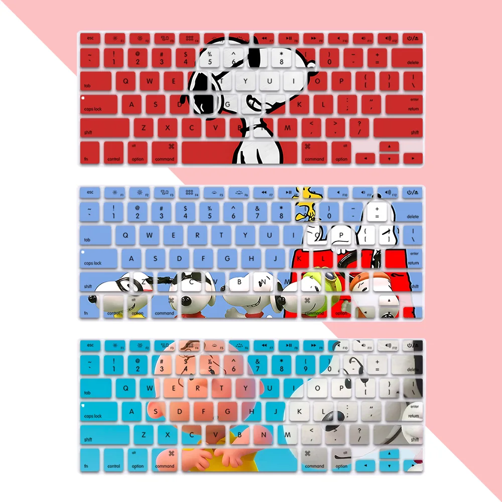 

Dog S-Snoopys US Layout Soft Silicone Keyboard Cover for Macbook pro A1278 A1286 Retina A1425 A1502 A1398 Air A1369 A1466