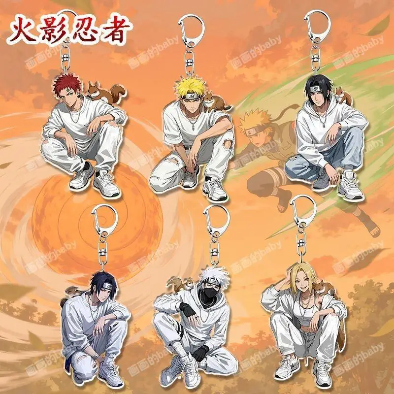 BANDAI Naruto Uzumaki Naruto New Keychain Bag Decoration Pendant for Student Anime Lovers Birthday Present Cool Unique Awesome