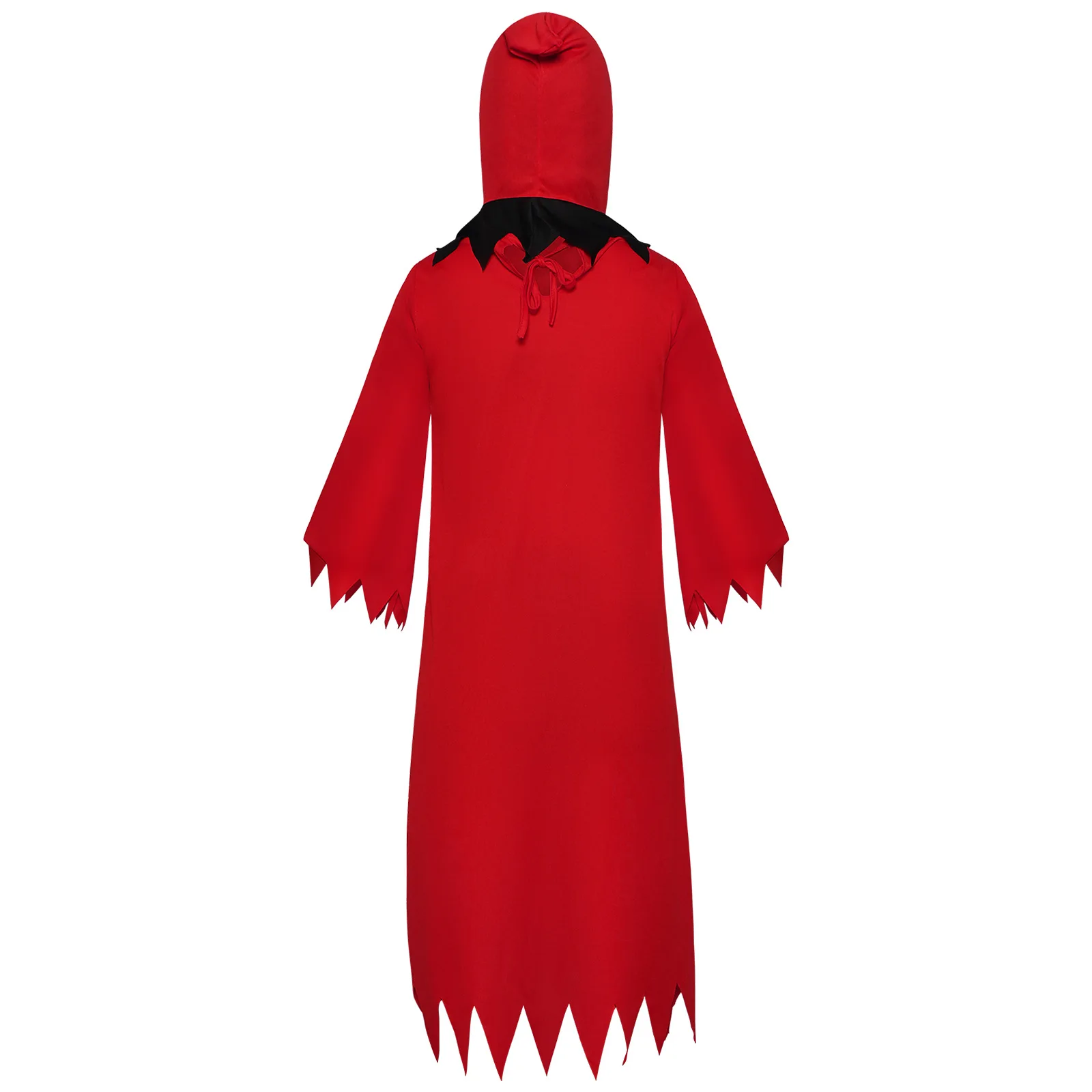 Halloween Volwassen Vrouwen Mannen Demon Horror Film Demon Rode Mantel Cape Kostuum Cosplay Fancy Dress Party Accessoires Rekwisieten