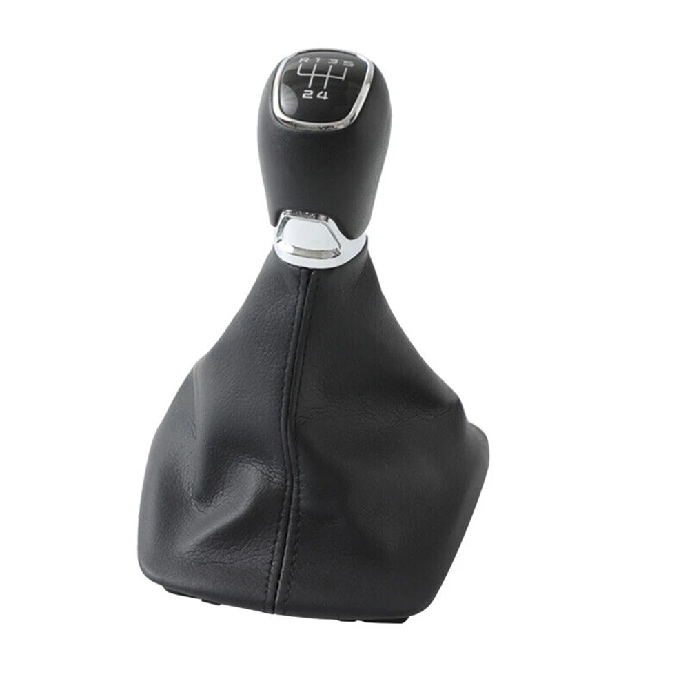 Dust Jacket Stick Shift Knob Black Car Accessories Gear Shift Knob Leather Lever Boot For Skoda Octavia MK2 Durable