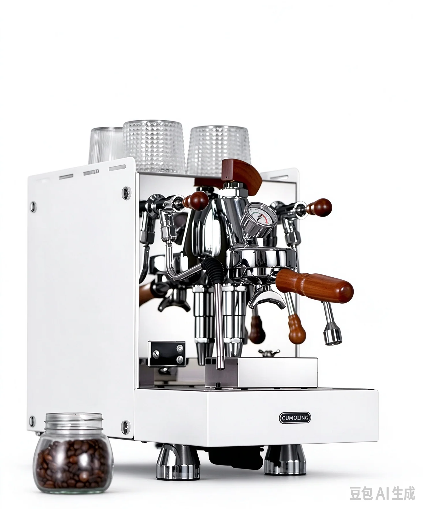 Variable Pressure Espresso Machine, Commercial E61 Rotary Pump, Dual Boiler 9Bar, Professional Coffee Maker, Barista Cafe