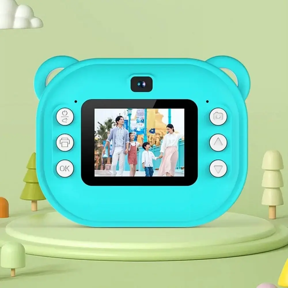 1080P HD-Aufnahme Thermische Druckkamera 2,0-Zoll-HD-Bildschirm Doppellinsen Kinder-Digitalkamera Ein-Klick-Druckfunktion 32G-Karte