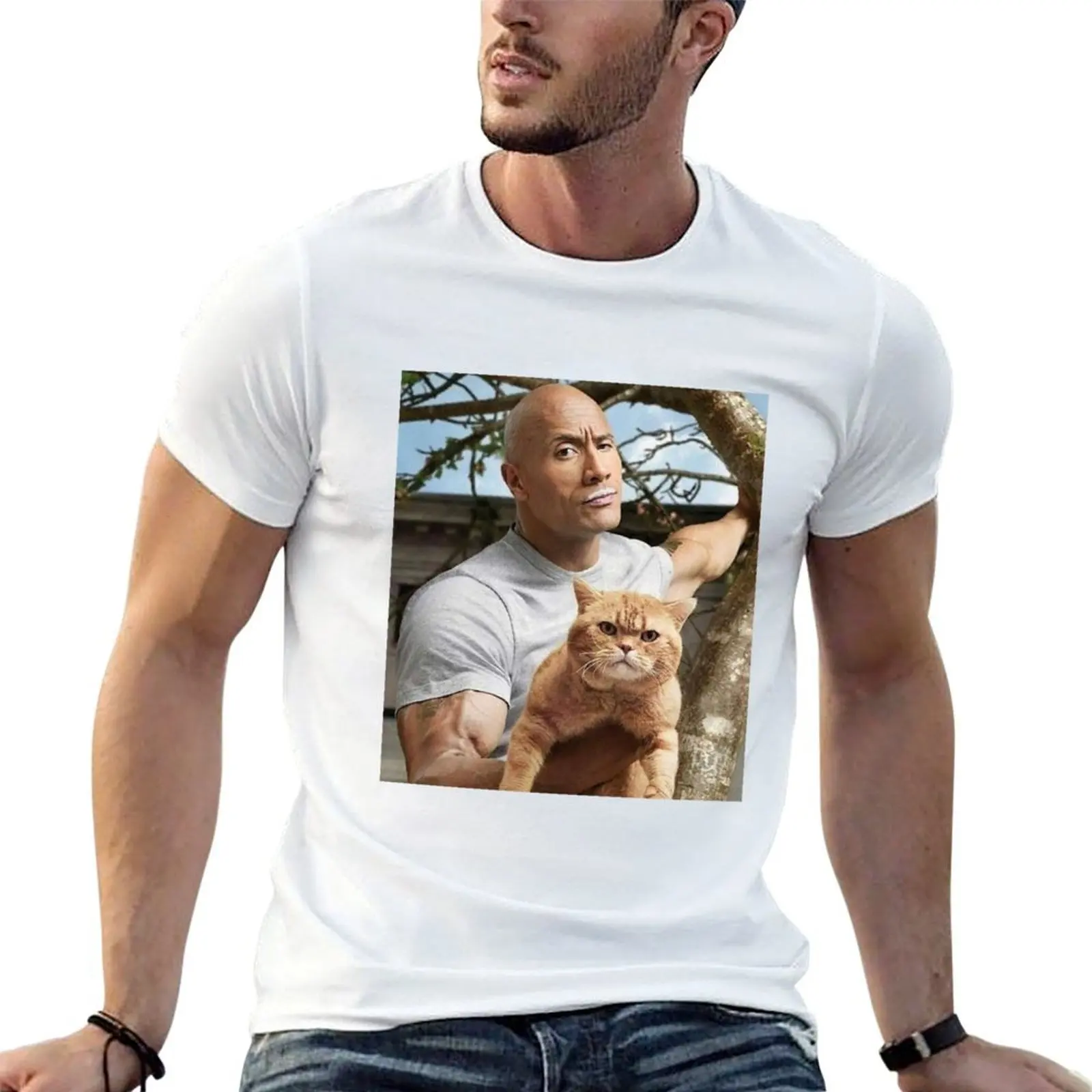 d'cat johnson T-Shirt sweat hippie clothes men clothes
