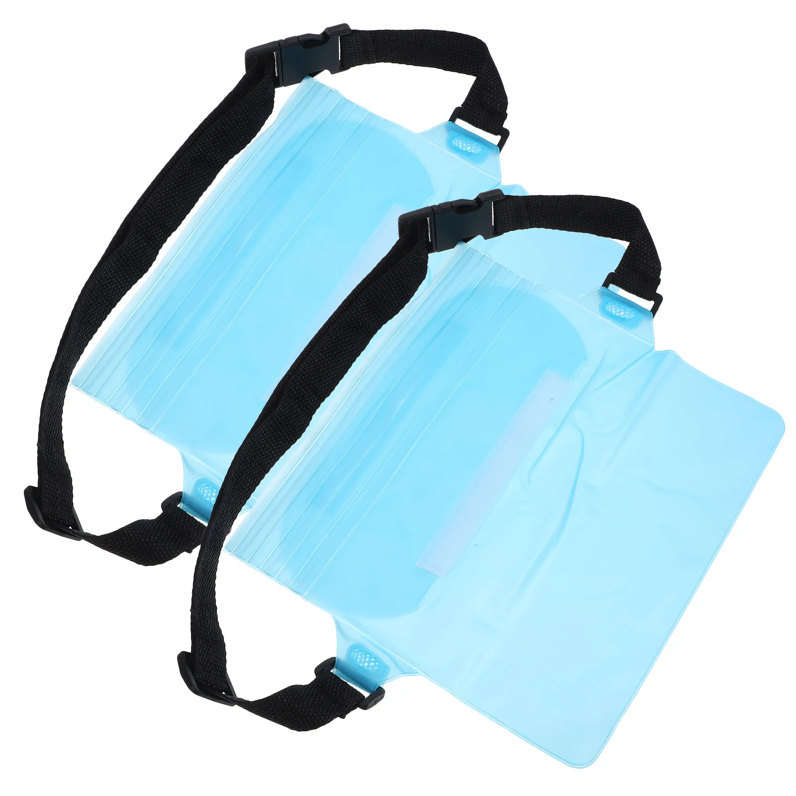

2Pcs Waterproof Dry Bag Small Portable Pouch for Beach Swimming Kayaking Adjustable Crossbody Strap for Securing Phone and