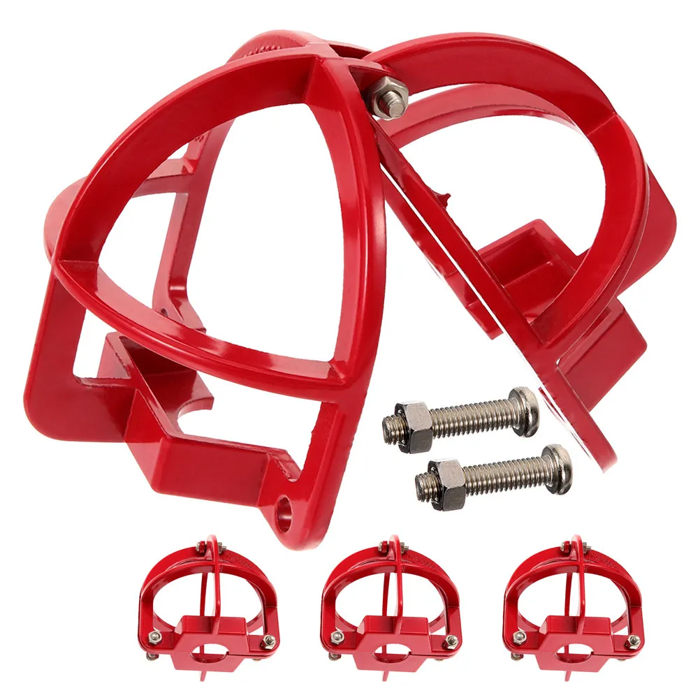 4Pcs Fire Sprinkler Cover Plate Solid Metal Sprinkler Head Protector for Residential Office Warehouse Fire Protection