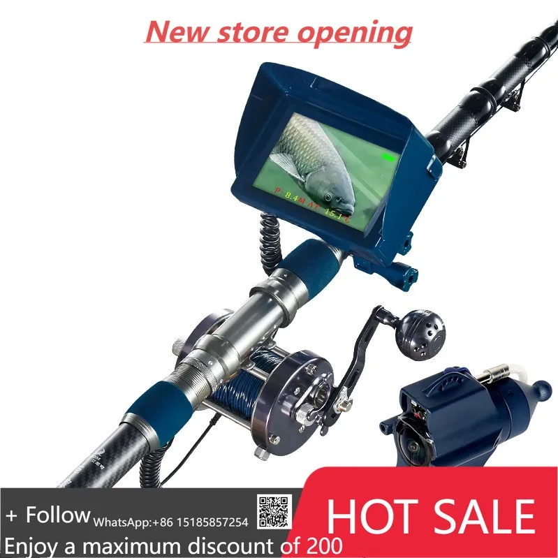 

ANICCOM Underwater Fishing Camera IP68 HD Monitor Underwater Camera Fishing Fishing Rods with Long Casting Rods