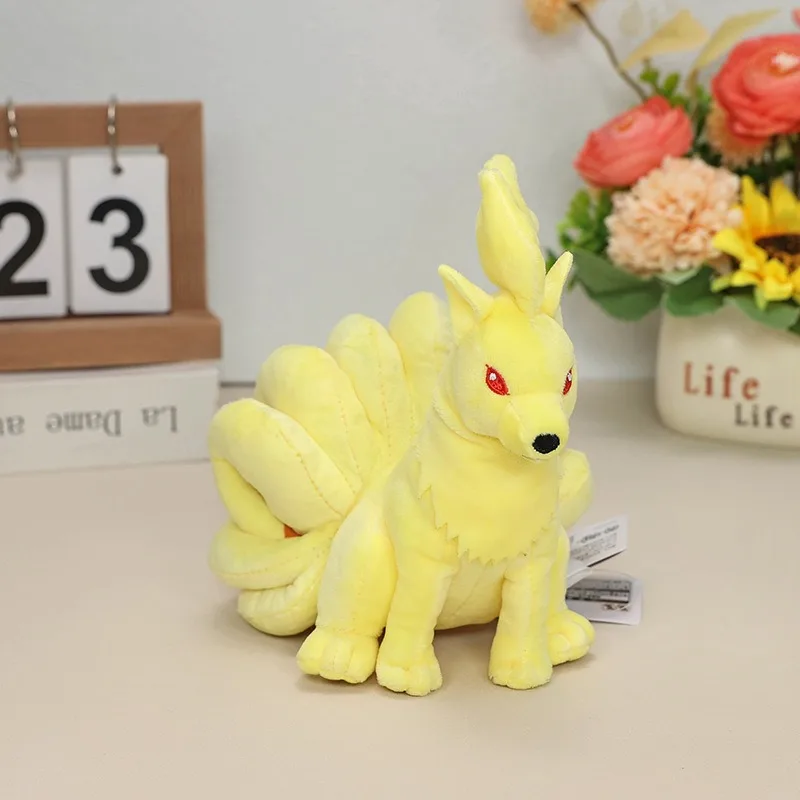 

27 см Pokemon Ninetales плюшевые игрушки подушка Kawaii аниме Пикачу плюшевая кукла мягкая мультяшная кукла эльф подарок на день рождения для мальчика