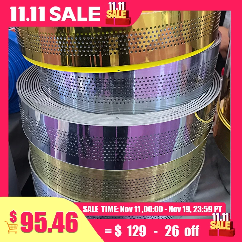 

Side Light Channel Letter Strip with Holes Aluminum Coil Penetrated Handmade Illuminated Sign-Making Material 80mm 100meters