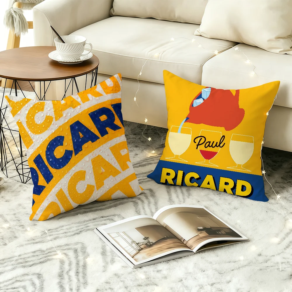 Fashion print R-Ricard cushion cover Comfortable Decorative For Bedroom Living room Dormitory Picnic and Holiday Decoration