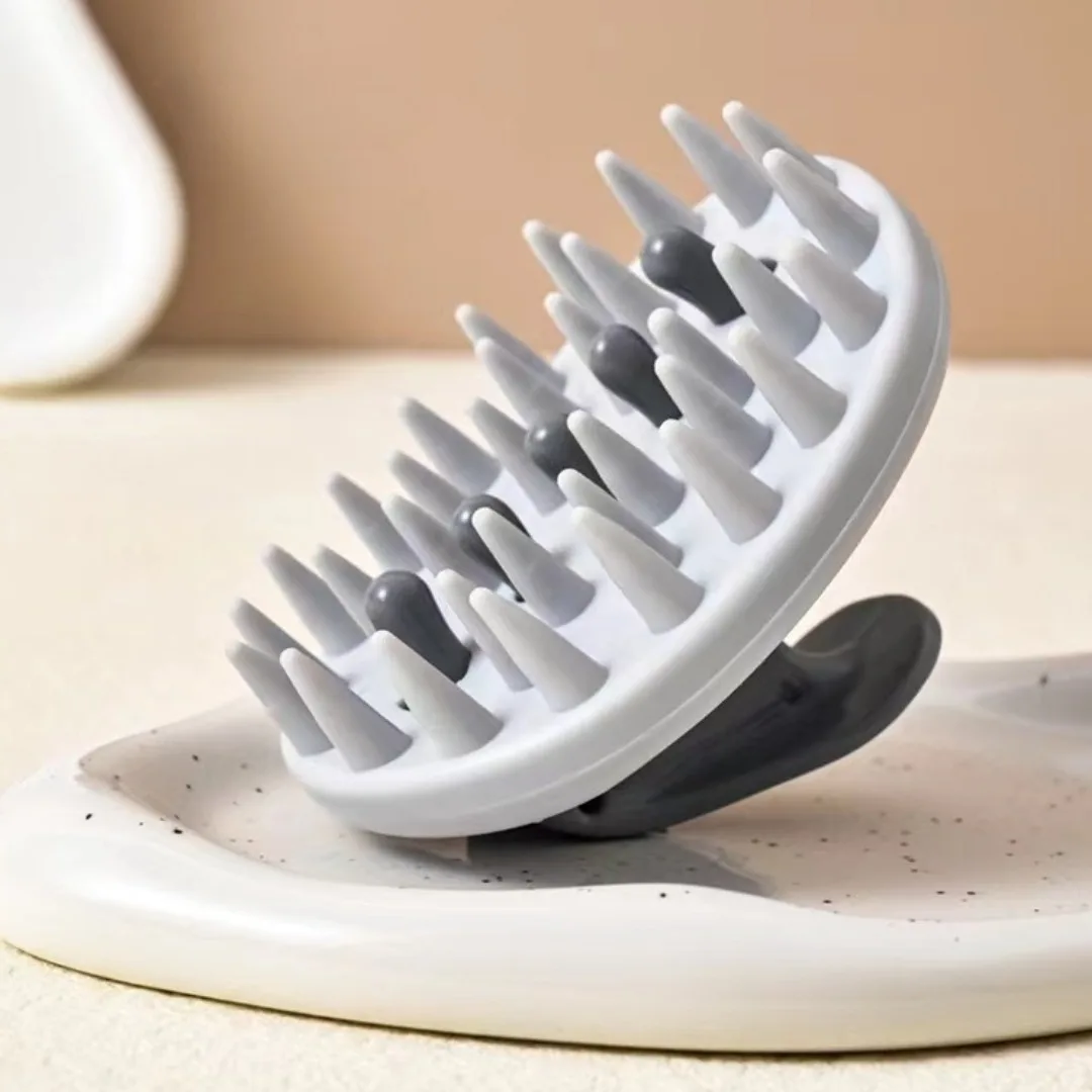 Cepillo de champú 2 en 1, peine para masaje del cuero cabelludo, peine para lavado de cabello, uso seco y húmedo, cepillo de ducha para masaje corporal, herramienta de peluquería