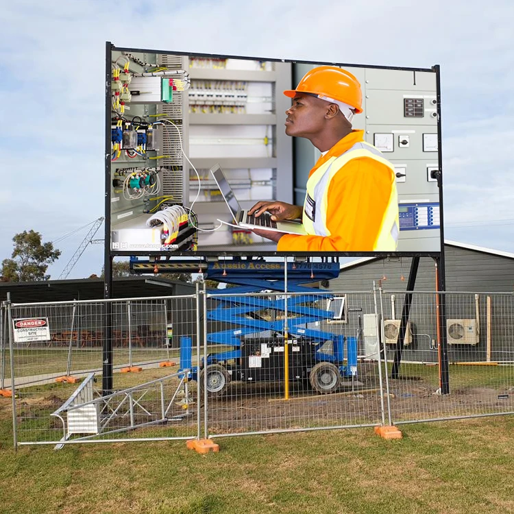 Suporte de exibição de sinalização digital 3x2m LED caixa de placa de preço para loja e estação de gasolina versátil e acessível