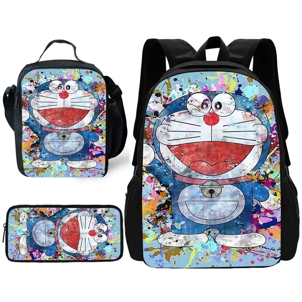 

Детский школьный милый мультяшный рюкзак D-doraemons с сумками для обеда, сумками-карандашами, школьными сумками для мальчиков и девочек, лучший подарок