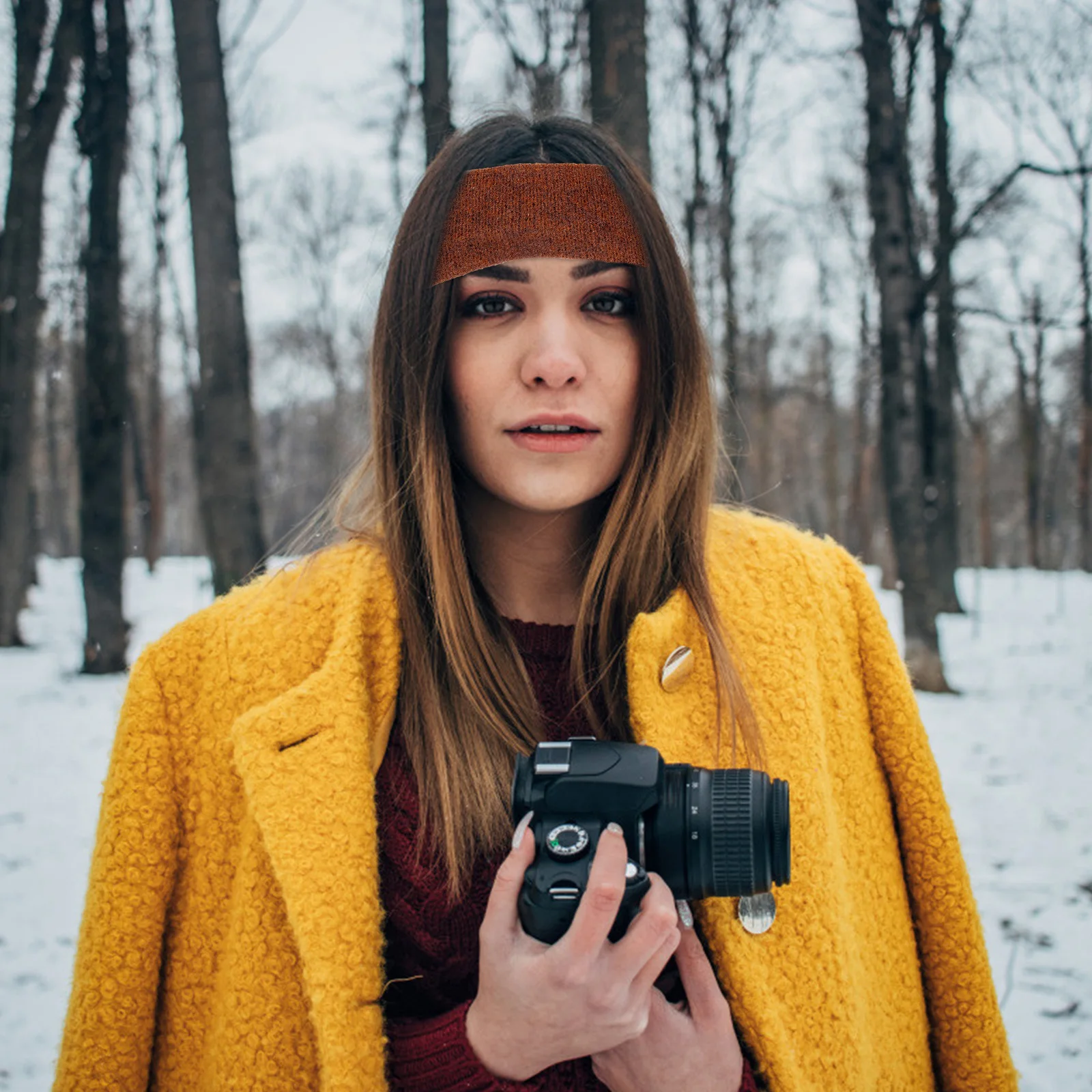 

Набор из 3 теплых зимних хлопковых эластичных повязок на голову с защитой от скольжения, широкие ушные грелки, теплые повязки для волос