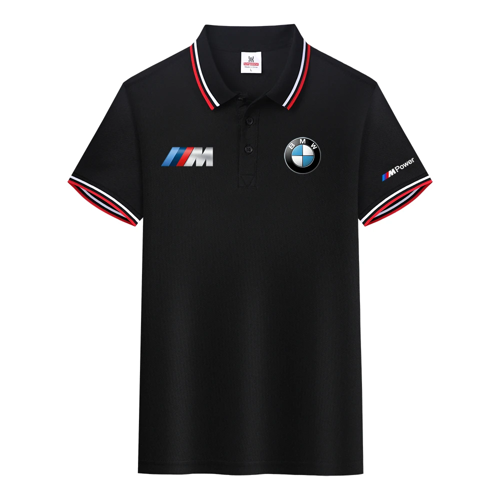 BMW Motorsport Motorcycle Racing Team Men Polo Shirt Summer Short Sleeve Male Polos T-shirt 2025 New Casual Clothes Tops