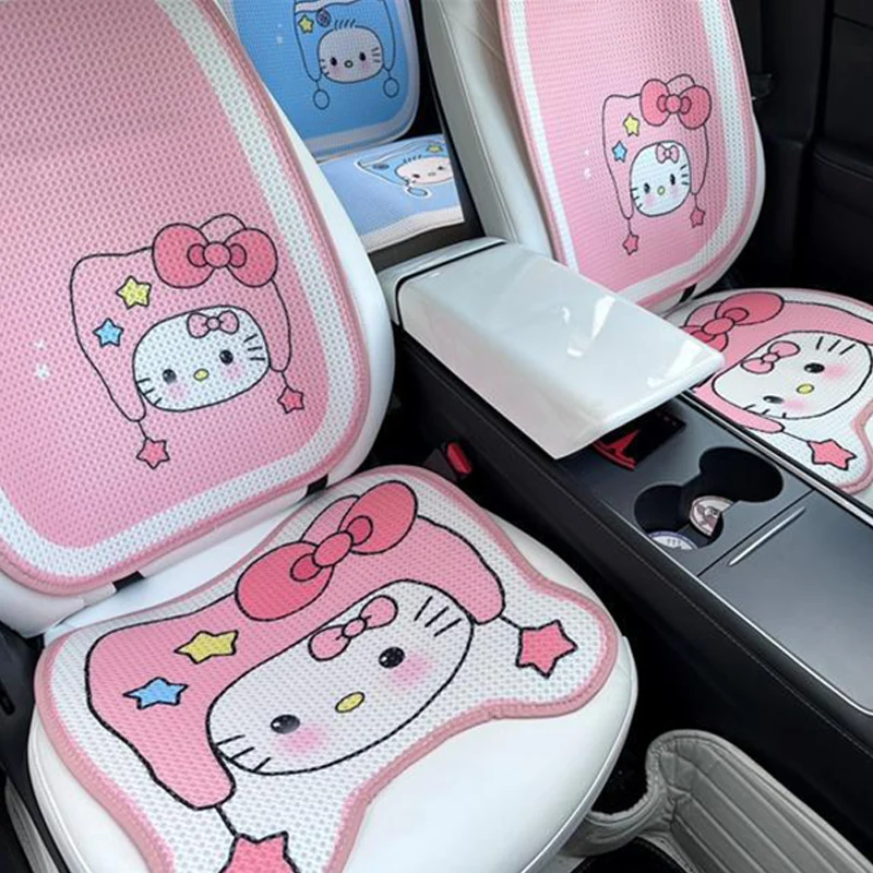 

Sanrio Kawaii Hello Kitty Car Seat Cushions Anime Cartoon Fashion Exquisite Good Looking Skin Friendly Universal Seat Cushions