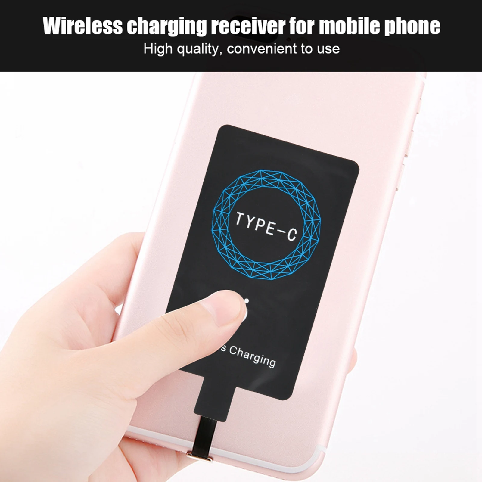 Type C Charging Receiver Type C Wireless  Adapter Portable Charging Receiver for Type C Mobile Phone