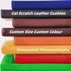 Custom Leather Bench Cushion for Sofa Wooden Chair Garden Lounge Window Seat Swing Decorative Cushion Square Rectangular Shape