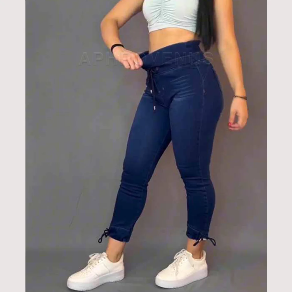 Fashion Sexy High Waist Slim Fit Jeans for Women New Casual Sexy Classic Denim Pant Stretchy Skinny Women\'s Jeans Curve Figure