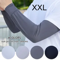 Xxl Sonnenschutz arm abdeckungen Männer Fahrrad arm koffer lose vergrößerte Arm manschette Outdoor-Sport Sonnenschutz manschetten atmungsaktiver Arm wärmer