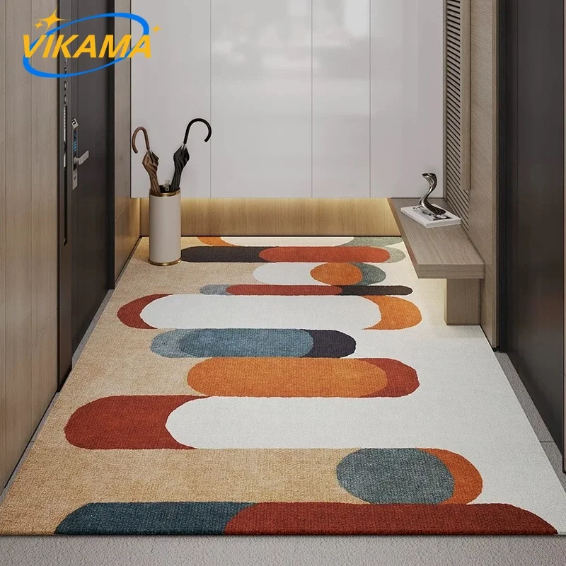 VIKAMA Crystal Velvet Durable Anti-Pollution Easy To Clean Crystal Velvet Hall Kitchen Home Office Bathroom Kitchen Carpet