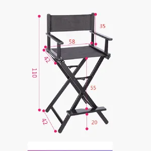 Professionelle Klappk-Stern, Aluminiumliga, Make-up-Stuhl, Künstlerkorrespondenz, Freizeiteinkäufe, Drop Shopping 8 Hauptverkaufsstühle - №4