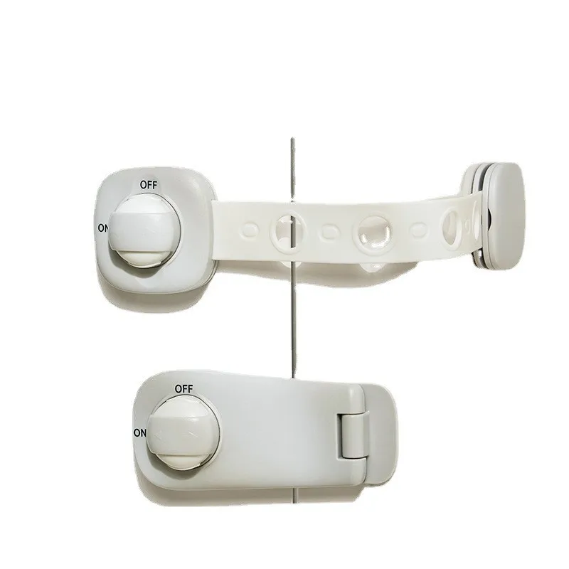 Verstellbare Kindersicherungen für Küchenschränke, Türschränke, Kühlschränke, Babysicherheitsschrankverschluss mit Klebeband, ohne Bohren – Detail 2