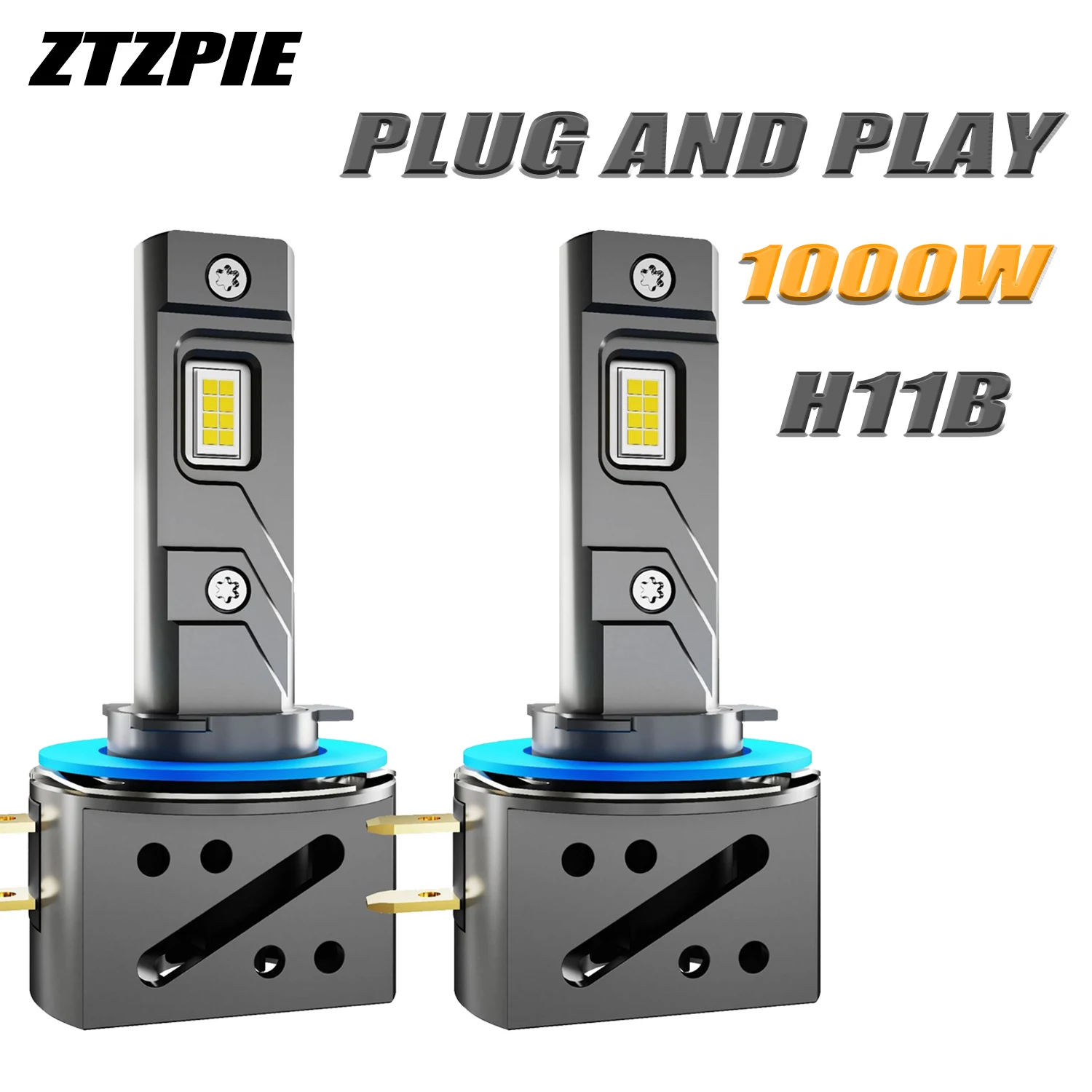 

ZTZPIE 800000LM 1000W 6000K Белый свет H11B Canbus Светодиодные фары CSP 6570 ЧИП Автомобильные противотуманные фары 2 шт. Plug And Play