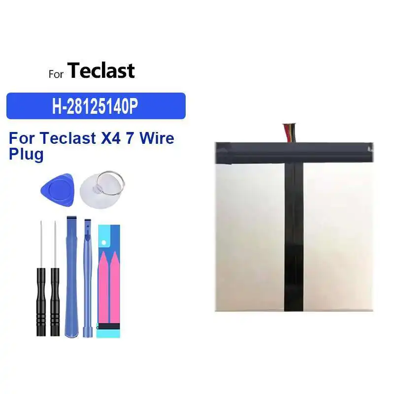 

Долговечный аккумулятор для ноутбука Teclast X4, планшетного ПК, 7 проводов, H-28125140P, 6000 мАч