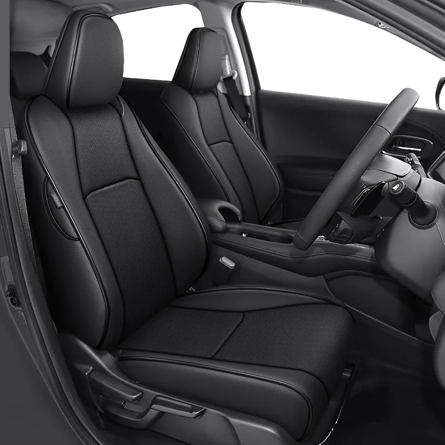 

Чехлы на сиденья на заказ для Honda HRV Sport EXL Touring, не для LX 2019 2020 2021 2022, водонепроницаемый полный комплект из искусственной кожи (черный)
