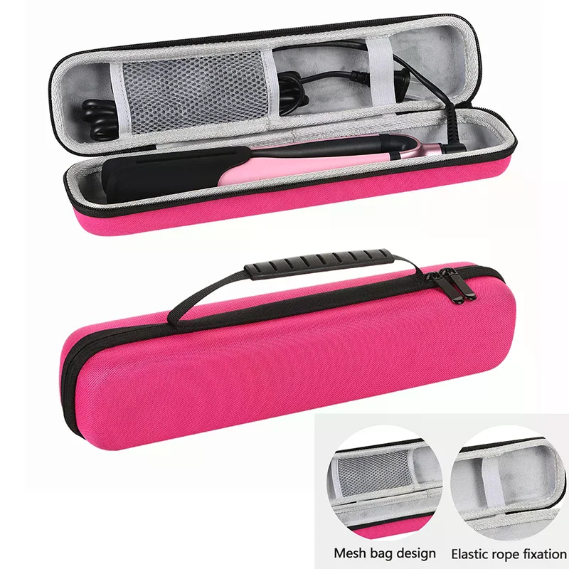 حقيبة تخزين محمولة لفرد الشعر، مكواة تجعيد، بكرات شعر إيفا، مكواة فرد الشعر، حقيبة تخزين للسفر