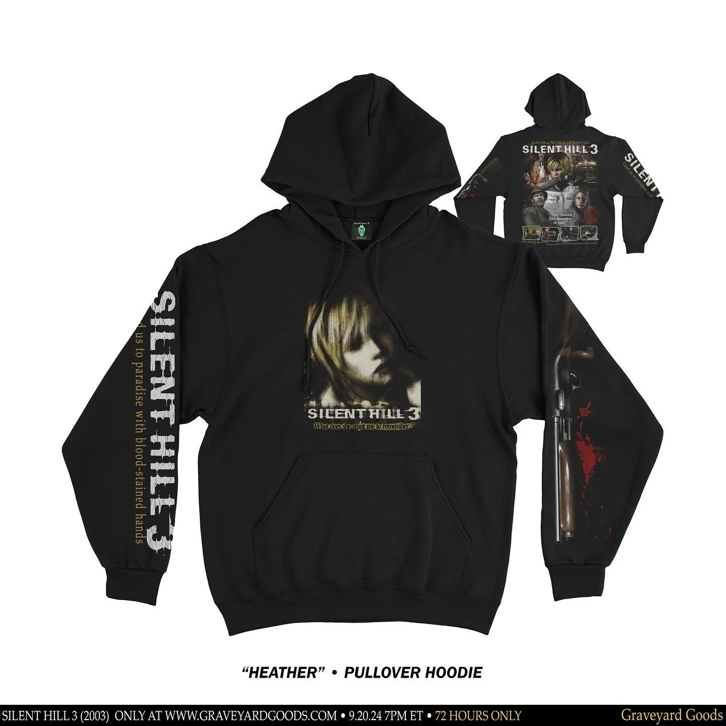 Klassisches Horror-Spiel Silent Hill Hoodies für Männer und Frauen, Retro-Street-Style-Hoodies, bedruckte Hoodies, Alltagsoutfits – Detail 3