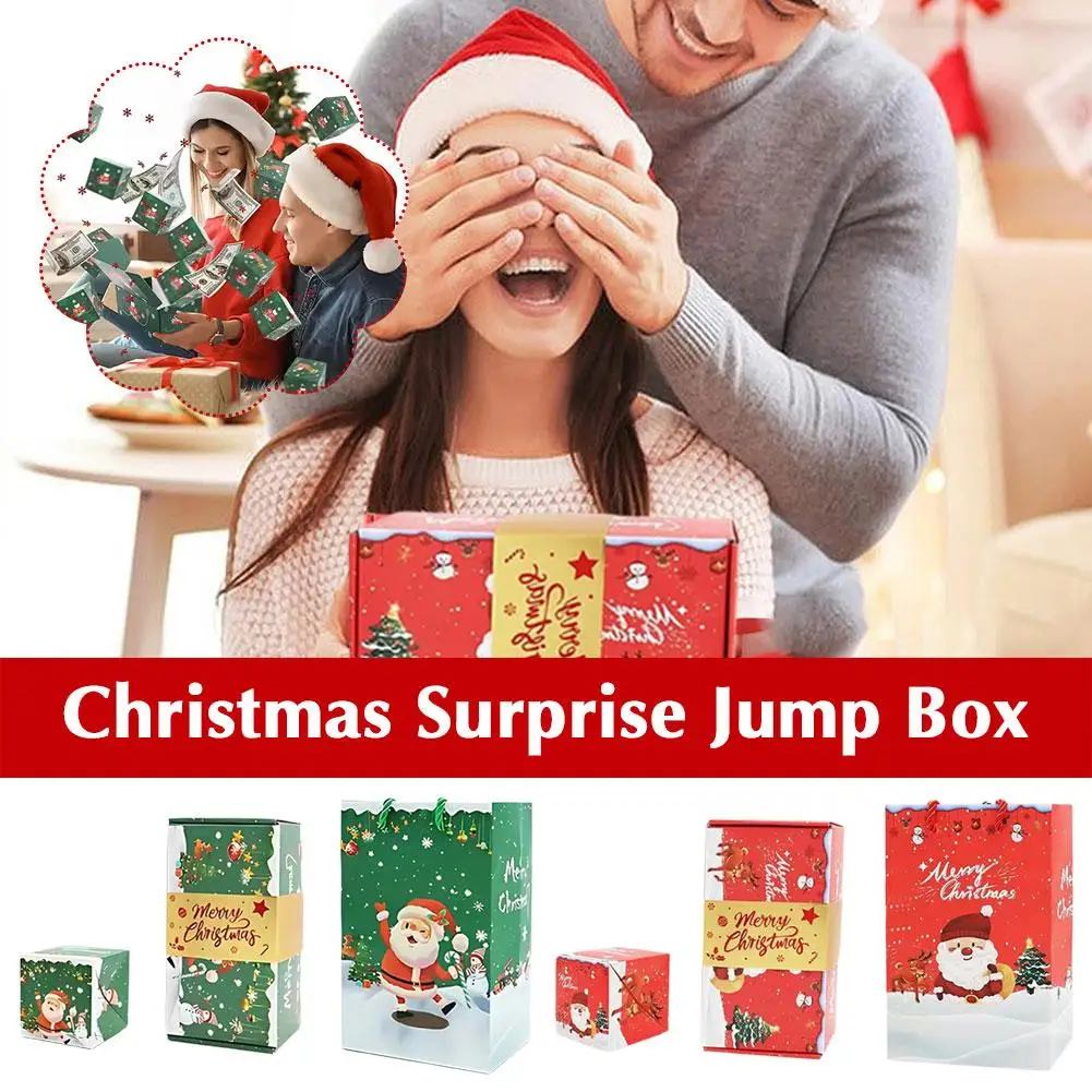 Surprise Gift Box Explosion For Money, Folding -up Explosion Gift Box, Unique Merry Christmas Surprise Gift Boxes N1n2