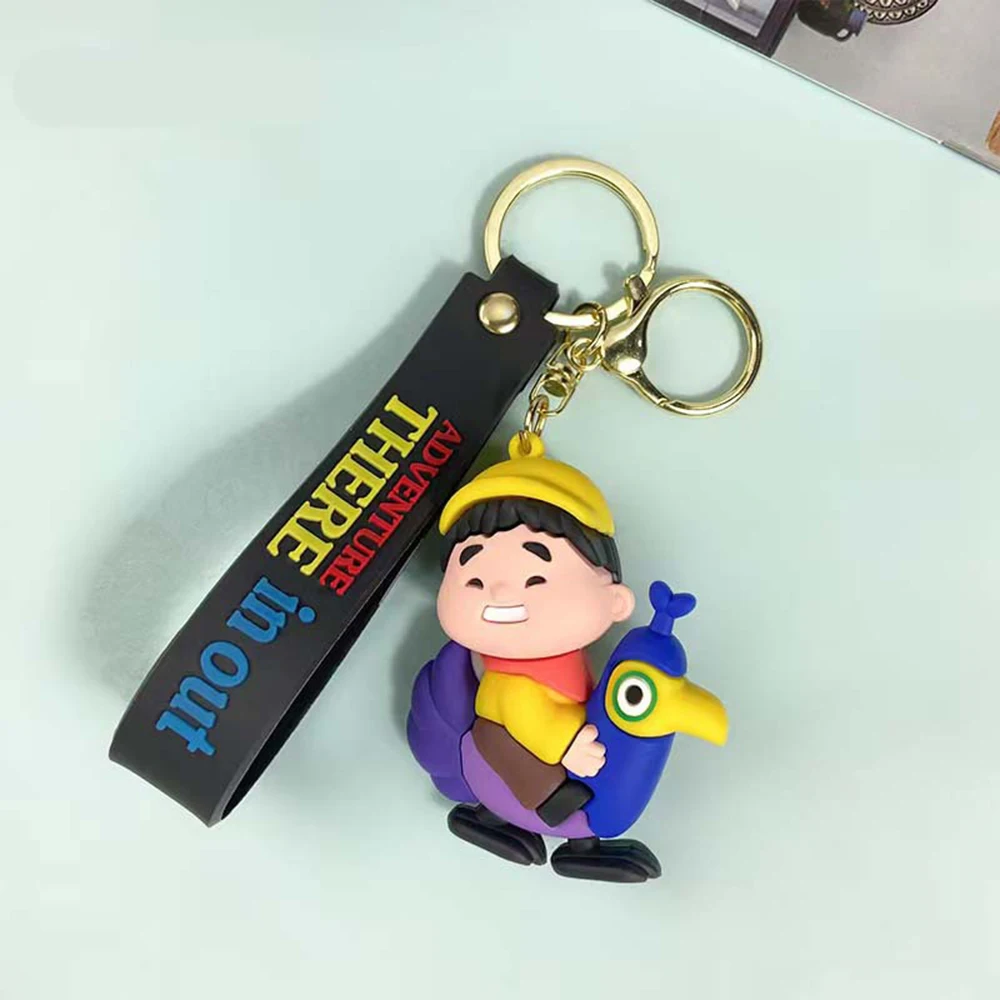 Disney Up Travel z domową przygodą szklany kaboszon brelok etui brelok do kluczyków do samochodu uchwyt pierścieniowy Charms breloczki prezent