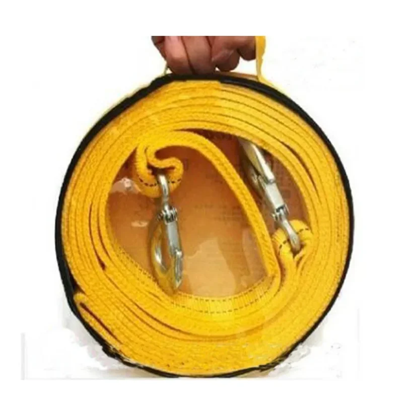 

4 Meter Tow Rope For Truck Snatch Strap Off-road Towing Ropes Trailer Winch Cable Belt Car Traction 5 Ton 1pc