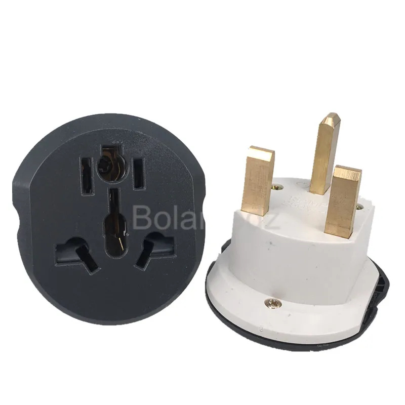 UK Plug Adapter 13A 250V HK Travel Adapter Converter 2 Round Socket High Quality Universal AU US EU CN To UK AC Wall Socket