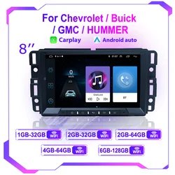 8 Inch Android Car Radio for Chevrolet Silverado GMC Sierra Impala Traverse Avalanche Express Yukon Acadia Savana GPS Multimedia