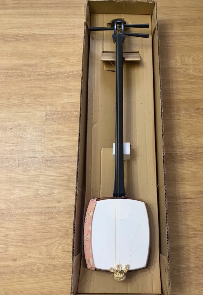 Shamisen Japanese Traditional 3-stringed Lute Musical Instrument for Collection Performance Gift