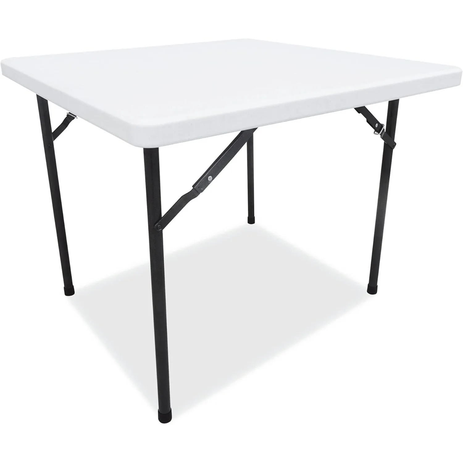 

Square Plastic Folding Table, 36w X 36d X 29.25h, White
