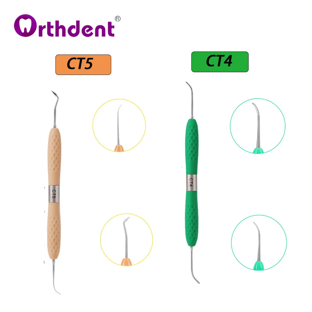 CT1-7 kit de restauração estética de enchimento de resina dentária faca compuesta espátula cômoda de plástico alça de silicone ferramentas de reparo de dentista