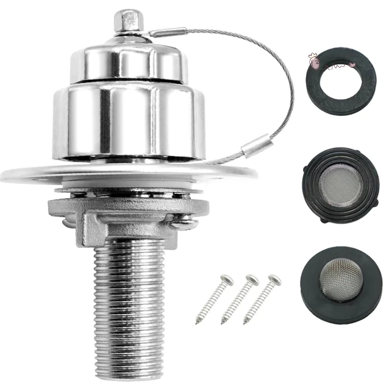 

Впуск воды для автофургона, нержавеющая сталь 304, замена впускного отверстия для городской воды для автофургона с обратным клапаном, соединение впуска воды для прицепа для автофургона