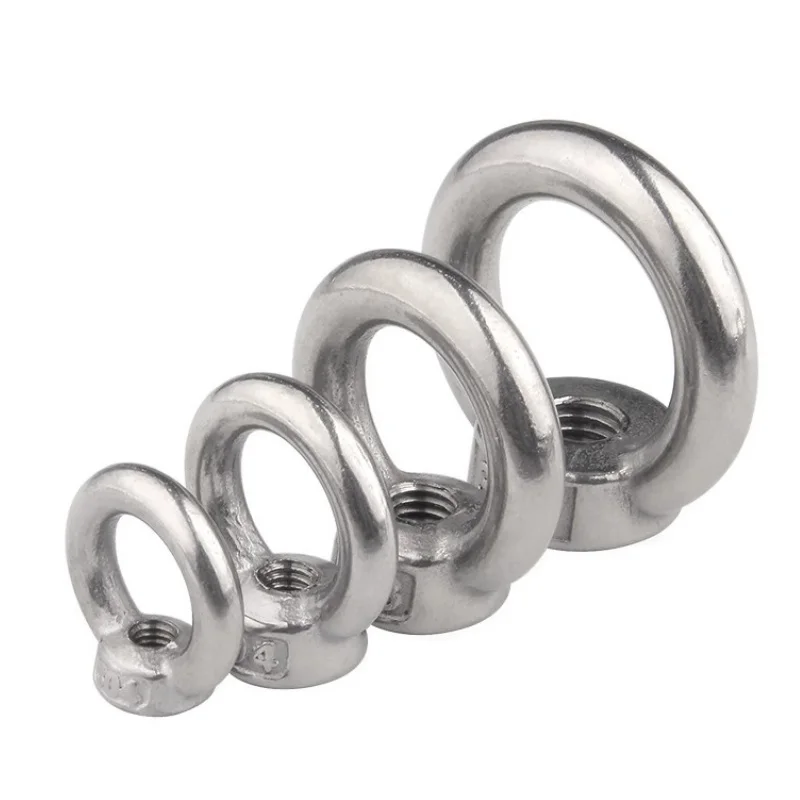 Triangle Lifting Eye Nut M3 M4 M5 M6 M8 M10 M12 M14 M16 M18 M20 M24 304 Stainless Steel Marine Lifting Eye Nut Ring Nuts DIN582