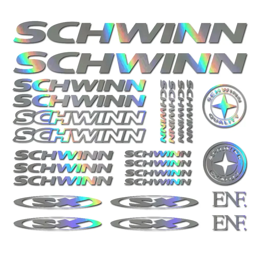 Para calcomanías/kit de pegatinas para cuadro de bicicleta Schwinn XS ENF BMX