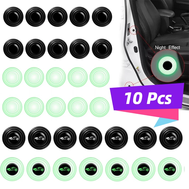 

10Pcs Car Door Shock Absorbing Gasket For Car Trunk Sound Insulation Pad Shockproof Thickening Cushion Stickers Auto Accessories