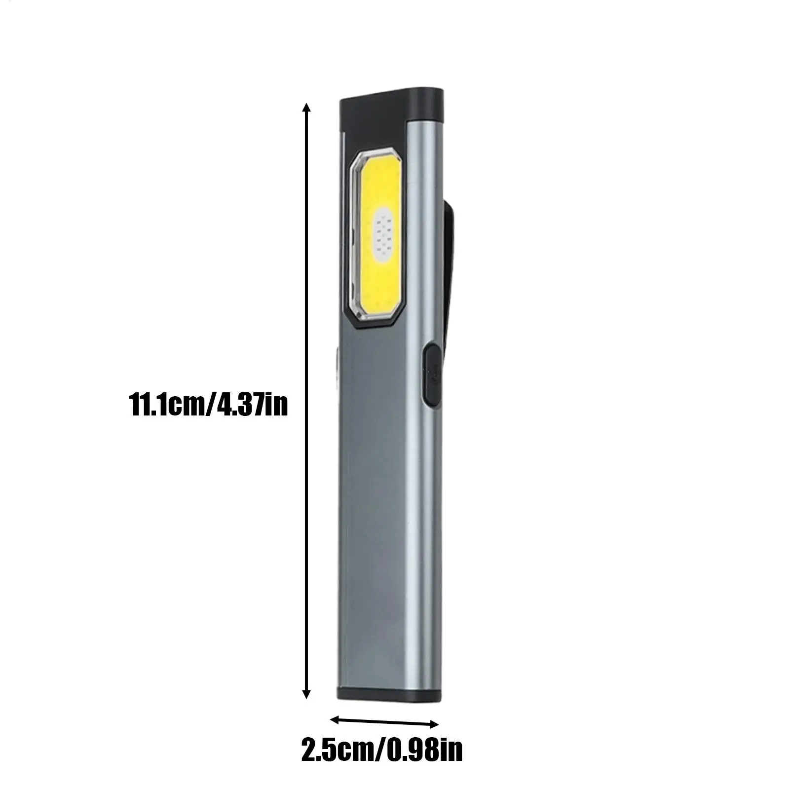 مشبك مصباح يدوي LED على مصابيح يدوية مقاومة للماء في الهواء الطلق مع ذيل مغناطيسي للمشي لمسافات طويلة والسفر في الهواء الطلق والسيارة